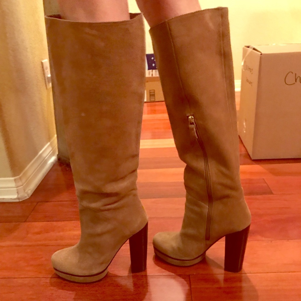 Heidi Klum Knee High Platform Boot 38.5 - Picture 1 of 5
